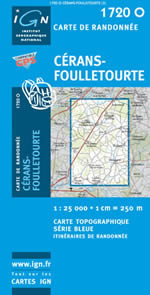 Carte IGN Top 25 n1720 OT