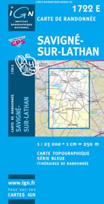 Carte IGN Top 25 n1722 ET