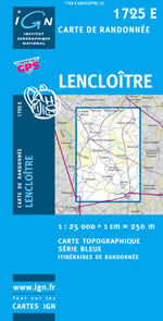 Carte IGN Top 25 n1725 ET