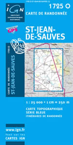 Carte IGN Top 25 n1725 OT