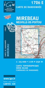 Carte IGN Top 25 n1726 ET