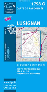Carte IGN Top 25 n1728 OT