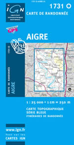 Carte IGN Top 25 n1731 OT