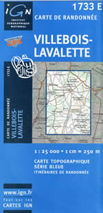Carte IGN Top 25 n1733 ET