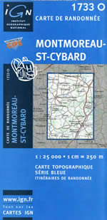 Carte IGN Top 25 n1733 OT