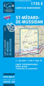 Carte IGN Top 25 n1735 ET