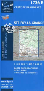 Carte IGN Top 25 n1736 ET