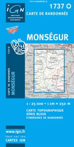 Carte IGN Top 25 n1737 OT