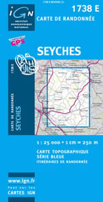 Carte IGN Top 25 n1738 ET
