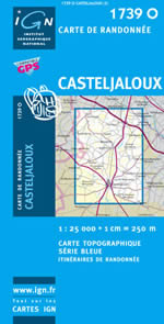 Carte IGN Top 25 n1739 OT