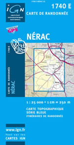 Carte IGN Top 25 n1740 ET