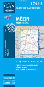 Carte IGN Top 25 n1741 ET