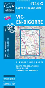 Carte IGN Top 25 n1744 OT