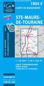 Carte IGN Top 25 n1824 ET