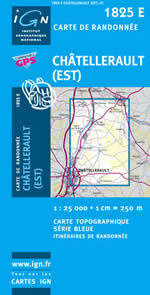 Carte IGN Top 25 n1825 ET