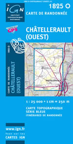 Carte IGN Top 25 n1825 OT