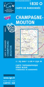 Carte IGN Top 25 n1830 OT