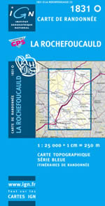 Carte IGN Top 25 n1831 OT