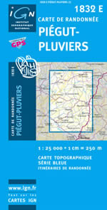 Carte IGN Top 25 n1832 ET