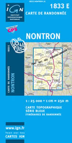 Carte IGN Top 25 n1833 ET
