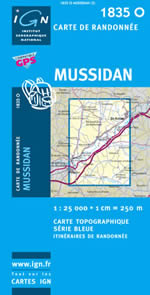 Carte IGN Top 25 n1835 OT