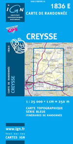 Carte IGN Top 25 n1836 ET