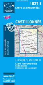 Carte IGN Top 25 n1837 ET