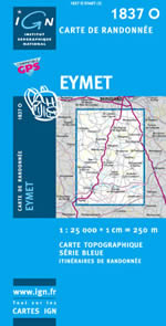 Carte IGN Top 25 n1837 OT
