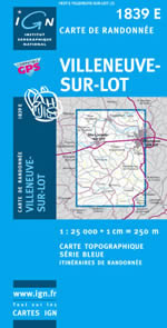 Carte IGN Top 25 n1839 ET