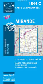 Carte IGN Top 25 n1844 OT