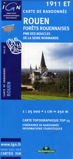 Carte IGN Top 25 n1911 ET