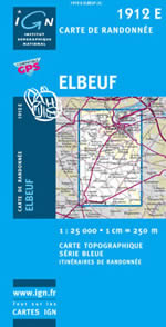 Carte IGN Top 25 n1912 ET