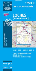 Carte IGN Top 25 n1924 ET