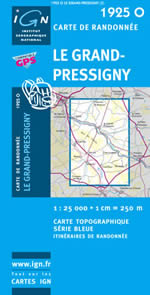 Carte IGN Top 25 n1925 OT