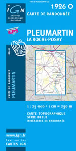 Carte IGN Top 25 n1926 OT