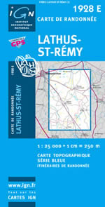Carte IGN Top 25 n1928 ET