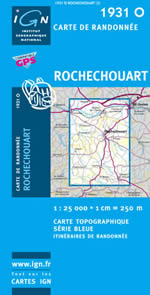 Carte IGN Top 25 n1931 OT