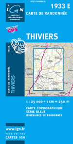 Carte IGN Top 25 n1933 ET