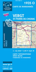 Carte IGN Top 25 n1935 OT