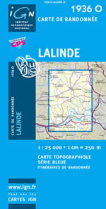 Carte IGN Top 25 n1936 OT
