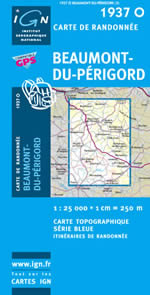 Carte IGN Top 25 n1937 OT