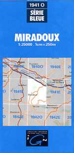 Carte IGN Top 25 n1941 OT
