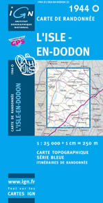 Carte IGN Top 25 n1944 OT