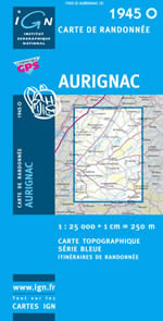 Carte IGN Top 25 n1945 OT