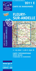 Carte IGN Top 25 n2011 ET