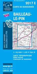 Carte IGN Top 25 n2017 ET