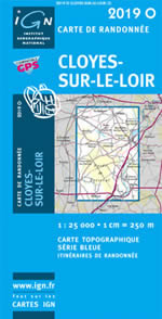 Carte IGN Top 25 n2019 OT