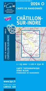 Carte IGN Top 25 n2024 OT