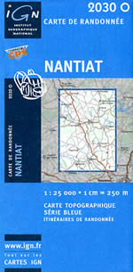 Carte IGN Top 25 n2030 OT