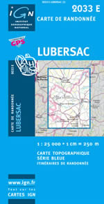 Carte IGN Top 25 n2033 ET